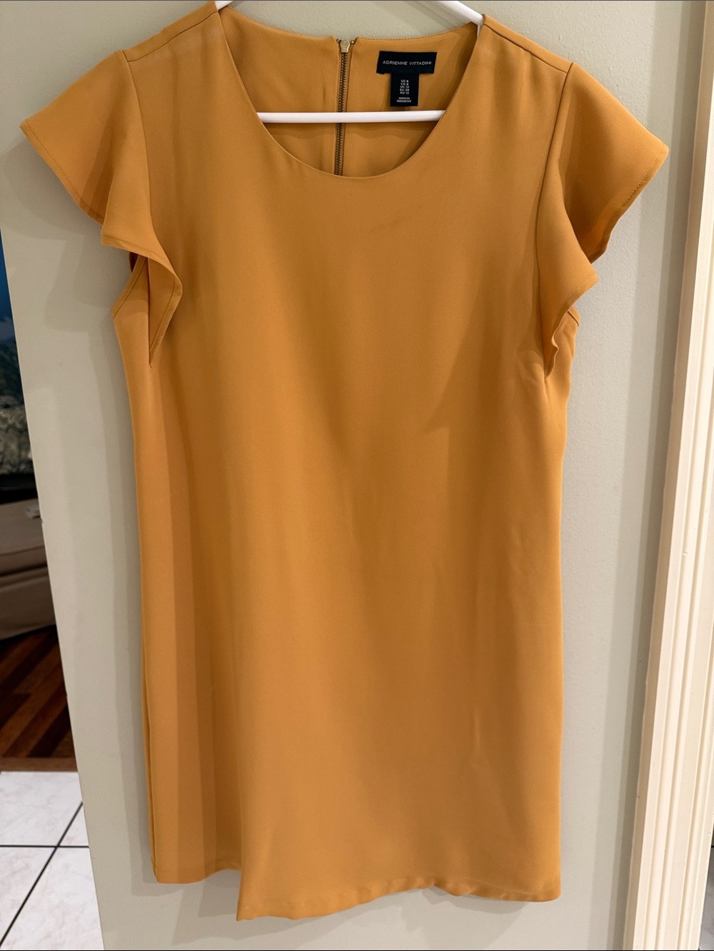 Adrienne Vittadini Golden Mustard Shift Dress